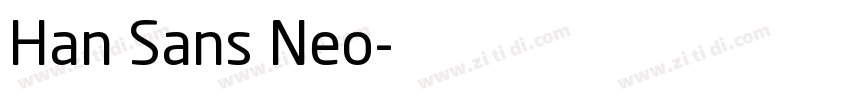 Han Sans Neo字体转换